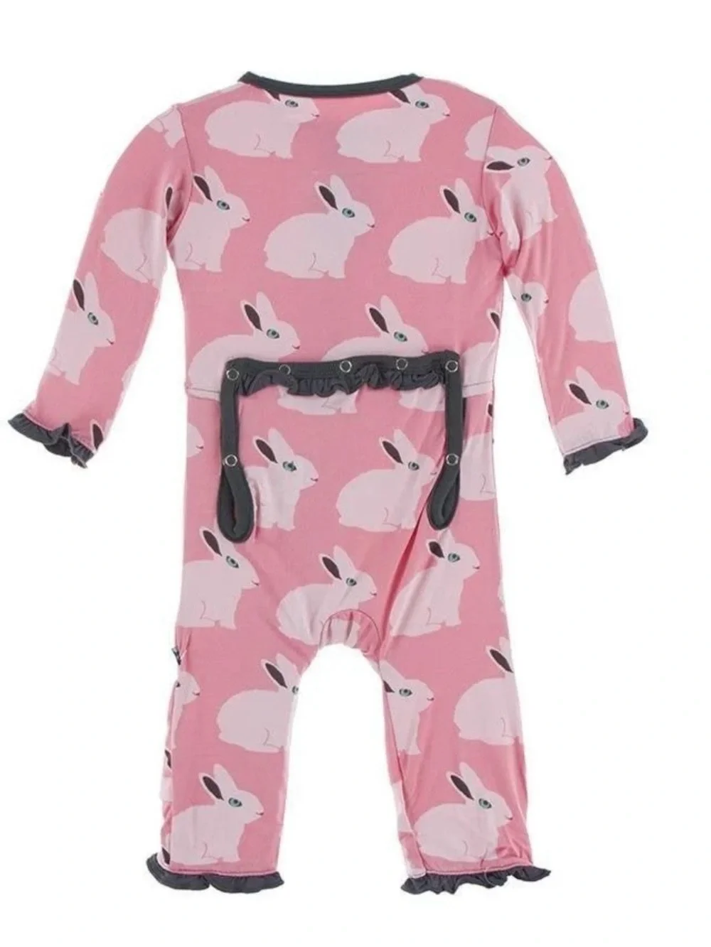 Kickee Pants Classic Ruffle Strawberry Rabbit Coverall